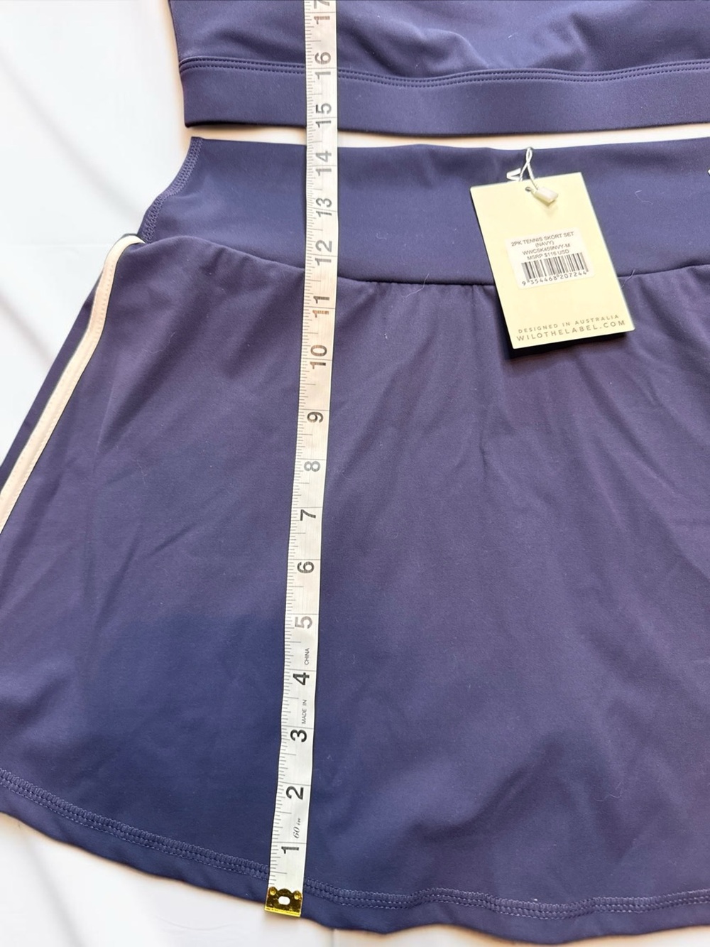 Wilo the Label Navy Athletic Skort set with NWT - Picture 6 of 11
